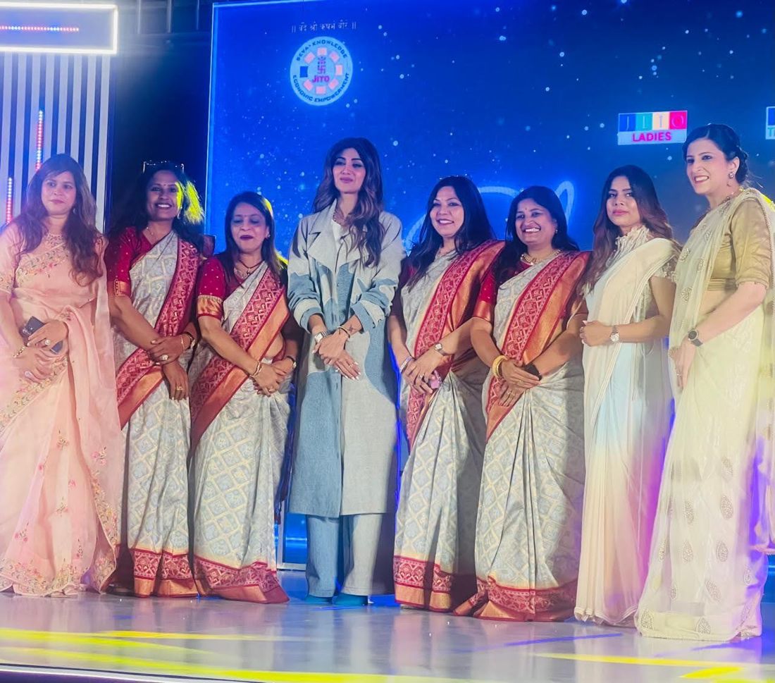 With JLW leaders on stage